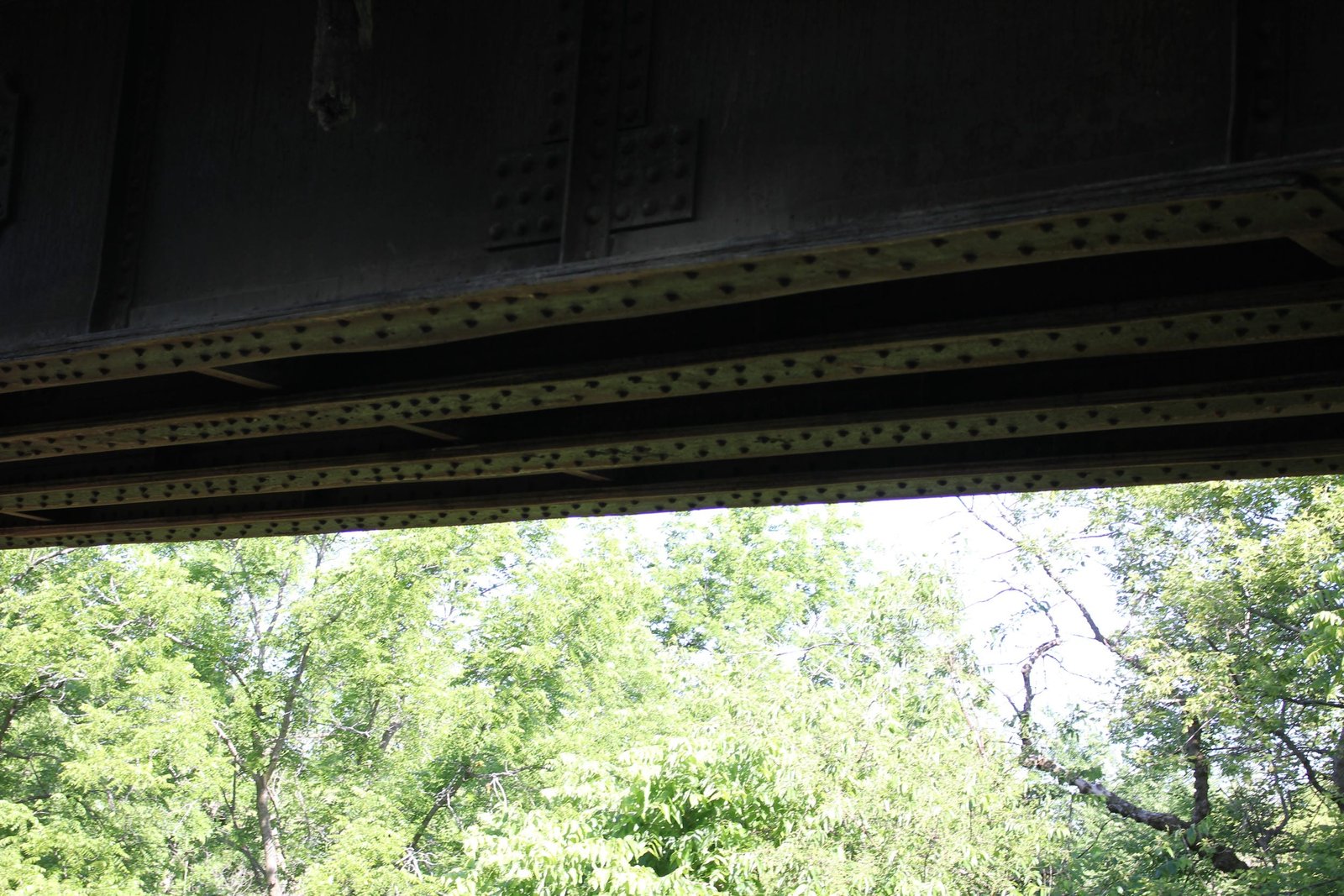 Under east span
